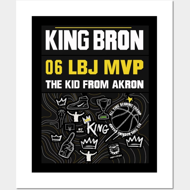 Lebron James (King Bron) Wall Art by GLStyleDesigns